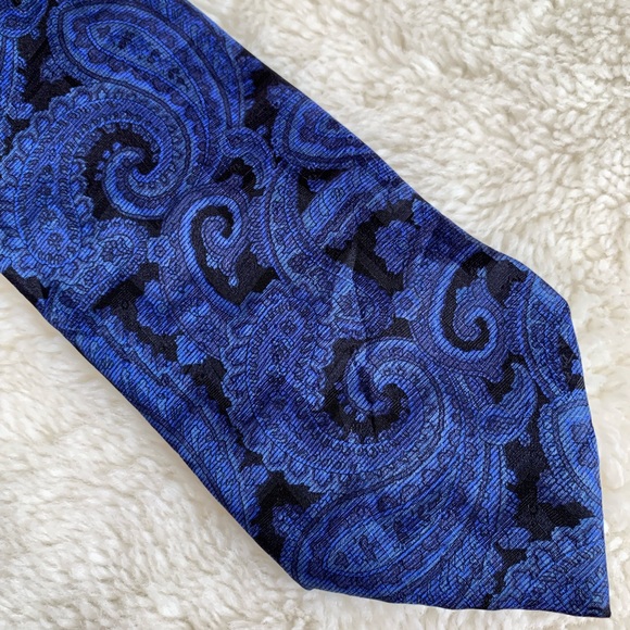 Stefano Ricci Other - Stefano Ricci Mens Silk Paisley Blue Tie